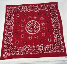 Vintage 1940s Paisley NOS Bandana Fast Color Cotton 21x20 RN 13960 Rockabilly