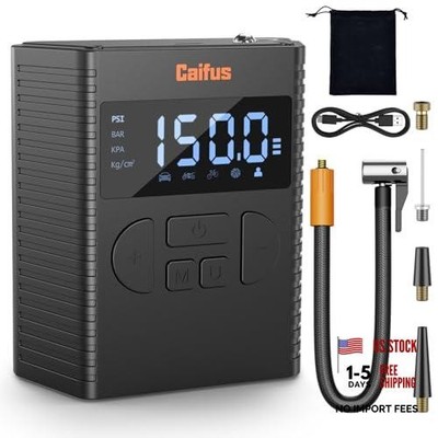 Tire Inflator Portable Air Compressor Cordless, 150 PSI Smart Fast Inflation