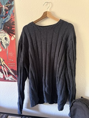 Crown & Ivy Men's Navy Blue Sweater XXL