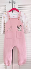 Vintage Disney Minnie Mouse Baby Girls Pink Outfit Jumpsuit Size 18M 2 Piece Y2K