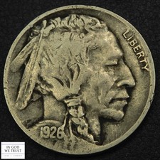 1926 D Buffalo Nickel 5C