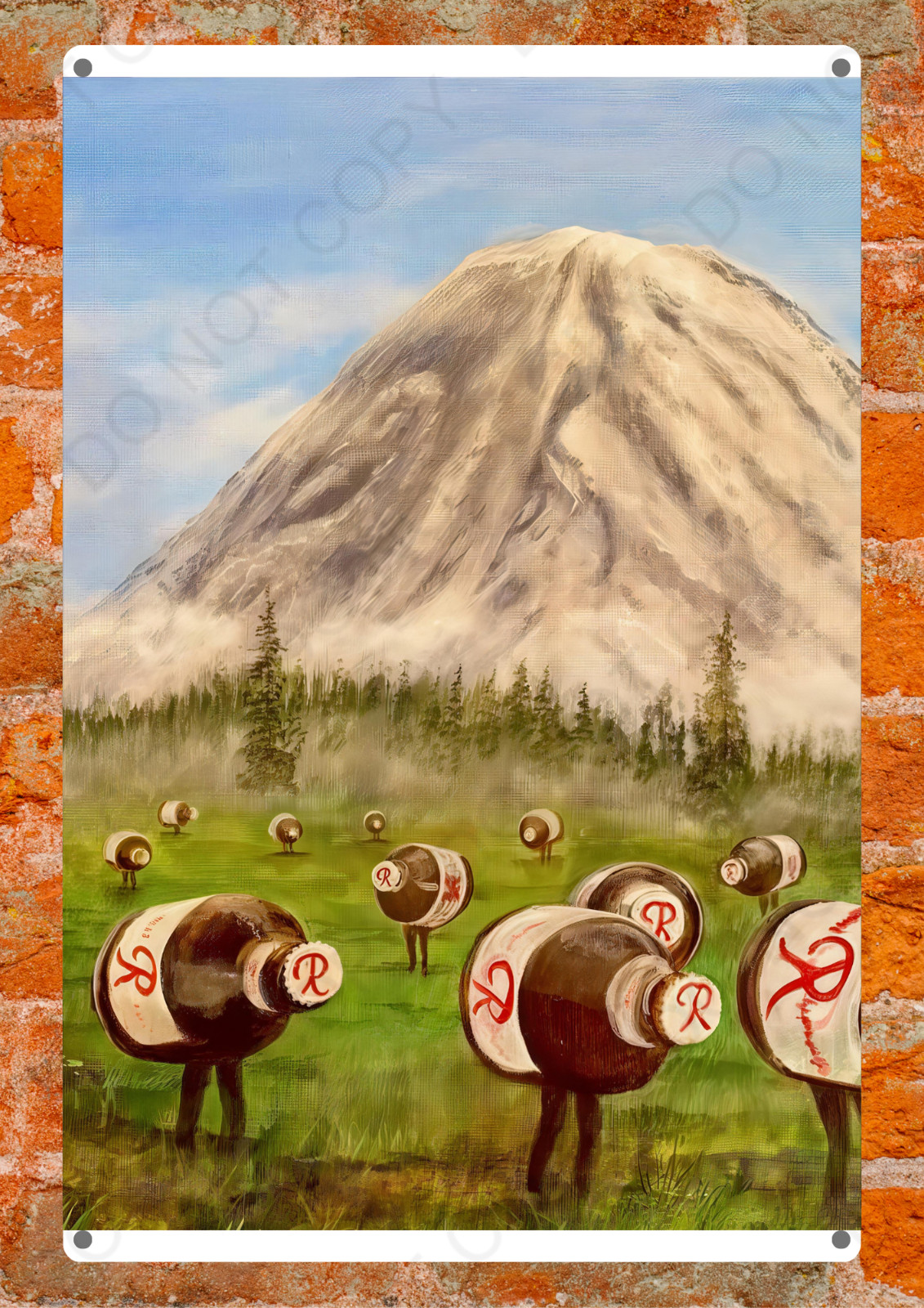 Rainier Beer Funny Metal Sign Vintage Style Wall Decor Beer bar Sign Read Des