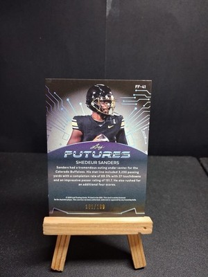 Shedeur Sanders 2024 Leaf Futures Multi Sport Blue Foil Parallel