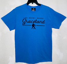 Elvis Presley The Guest House Graceland Unisex Size Medium (M) Blue T-Shirt