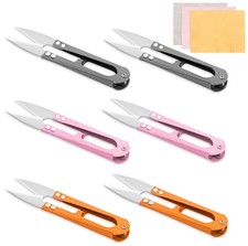 6 Pcs 4.1 Inch Sewing Scissors Thread Snips, High-Carbon Steel Yarn Snips, Th...