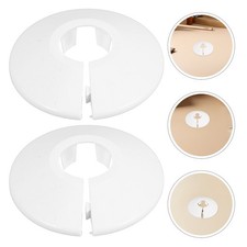 12 Pcs Plastic Escutcheons Ring Flange Plate Drain Line Cover under Sink Pipe