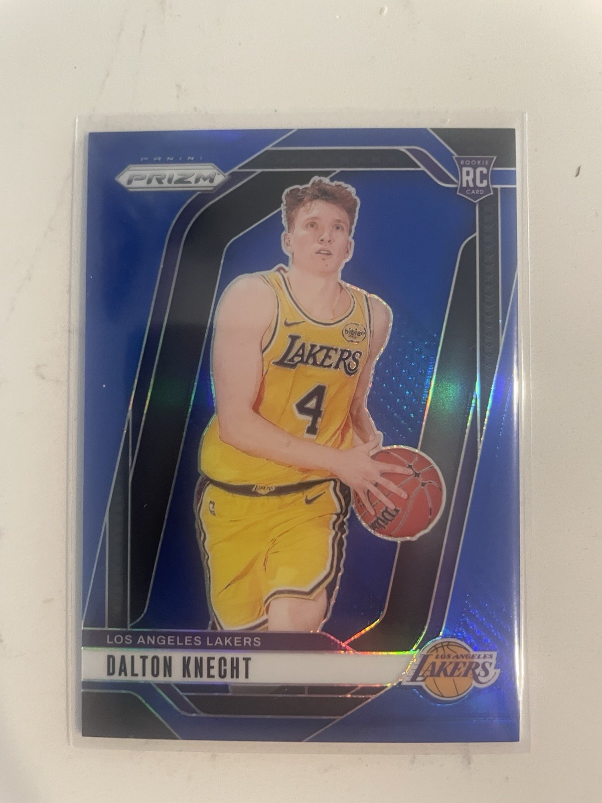 2024-25 Panini Prizm Dalton Knecht Blue Prizm #d /199 Rookie RC #238 Lakers SP