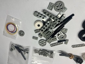 LEGO TECHNIC 8720 & 8735 (Used/incomplete)  Motors, Gears, Rubber Bands, Wheels