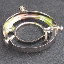 2 &1/4" FITTER SHADE HOLDER bridge lamp old antique NICKEL CLAMP ON CO