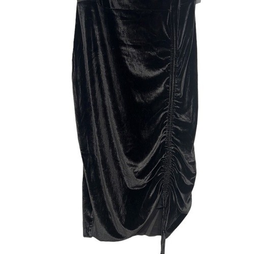 Robe Joyfolie taille XL velours anthracite col mouchoir côté cintré NEUVE - Photo 3 sur 10