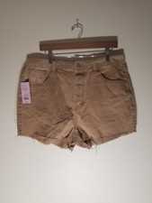Wild Fable Girls Tan Distressed Shorts 2.5" Inseam NWT 18 Size 14-16-17