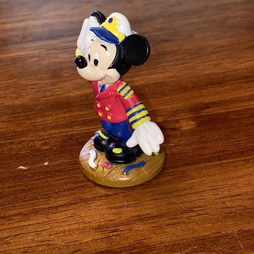 Disney Cruise Line Captain Mickey Mouse figure 2 1/2 inches Tall - Picture 2 of 5