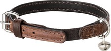 Schmusefreunde Katzenhalsband aus Leder - Braun