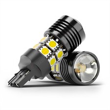 7443 7440 Led White Reverse Backup Light Canbus Error Free Drl Brake Bulbs 7444