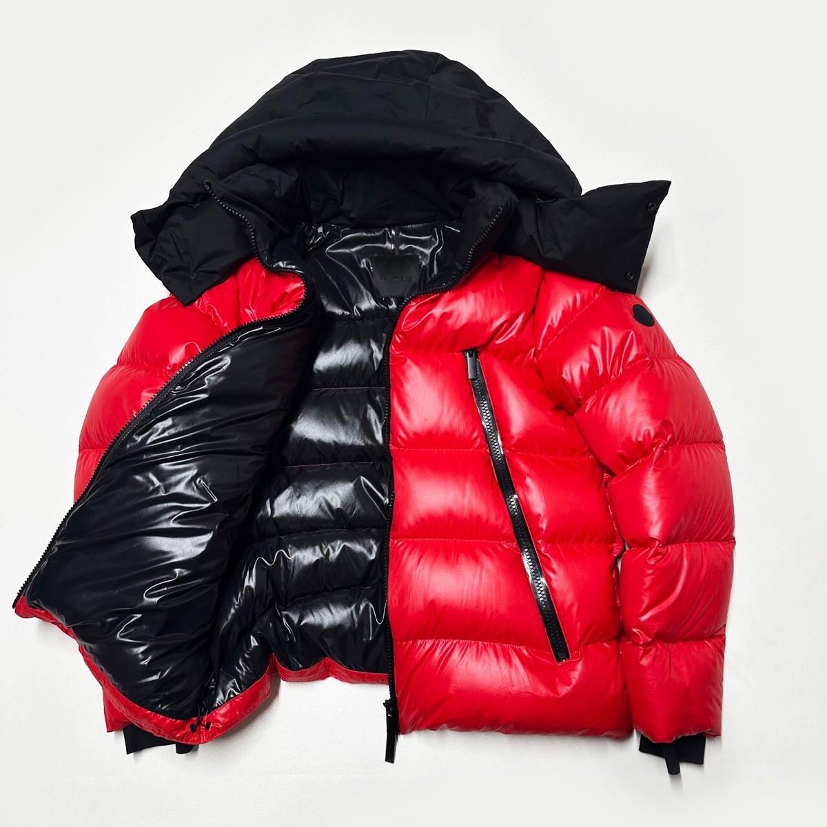 100% AUTHENTIC MONCLER ZUBAIR SIZE 3 L LARGE RED DOWN MENS PUFFER