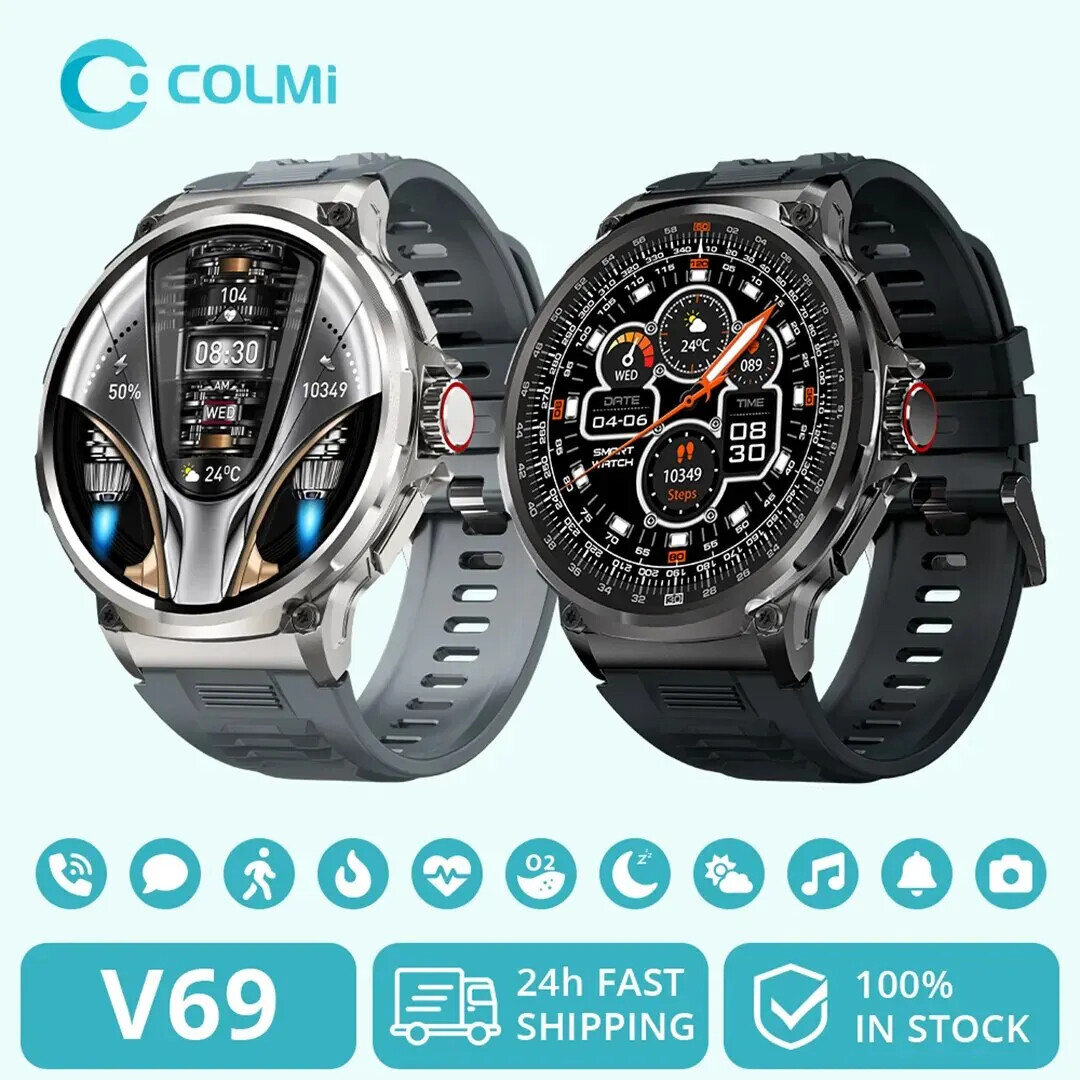 Smartwatch V69 1.85 Inch HD Bluetooth Call Sports Fitness Tracker