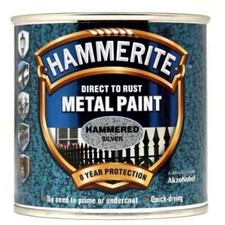 Hammerite Hammered Direct To Rust Metal Paint 250ml WITH FREE PAINT LID CLIPS