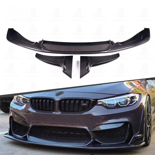 For 15-19 BMW F80 M3 F82 F83 M4 LPT Style Carbon Fiber Front Bumper Lip ...
