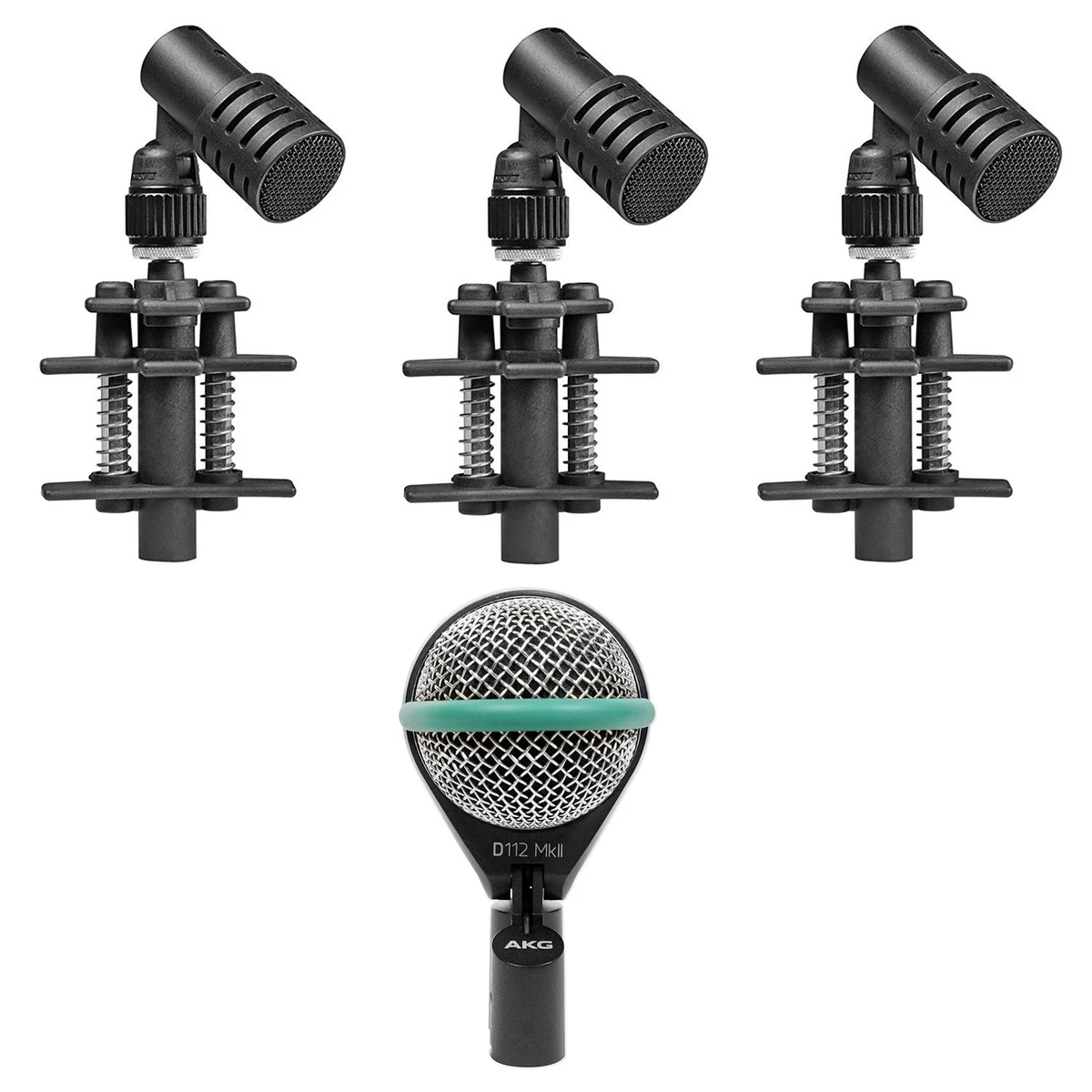 3 Beyerdynamic TG D35 Drum Microphones For Toms and Snares AKG