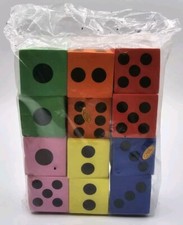 Foam Dice 1.5" 12 Pack Games