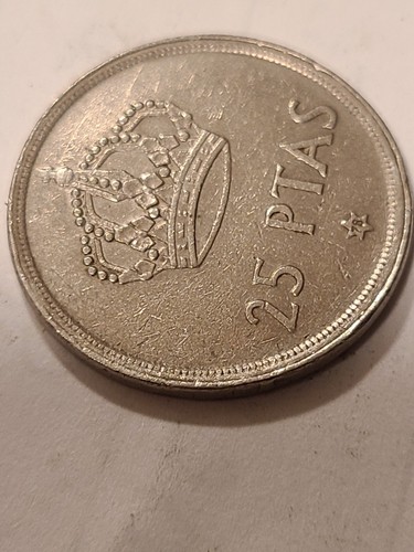 1975 Spanish 25 PTAS Coin - ***RARE*** and in Outstanding Condition!!! - Picture 4 of 5