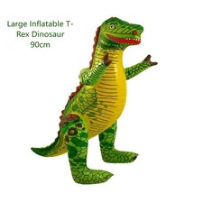 2x 90CM Inflatable Blow Up T-Rex Dinosaur Reusable Toy Dino Party Decor Kids UK