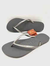 Havaianas Women's Flip Flops Sandal Steel Grey US Size 11/12 / EUR 41-42