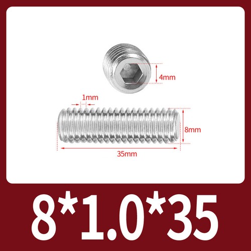Flat Point Grub Screws Stainless Steel Fine Thread Pitch Allen Set Screw M6-M16 - Picture 22 of 85