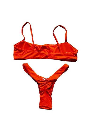 Maillot de bain bikini deux pièces orange fluo Tosh taille S neuf - Photo 3/6