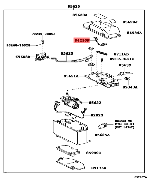 い TOYOTA COASTER SWITCH LIMIT Genuine JDM OEM 84290-36010 84290