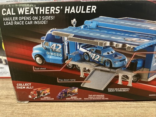 CARS MOVIE DISNEY PIXAR CARS CAL WEATHERS DINOCO #42 DIECAST 1:55 HAULER NEW - 第 6/9 張圖片