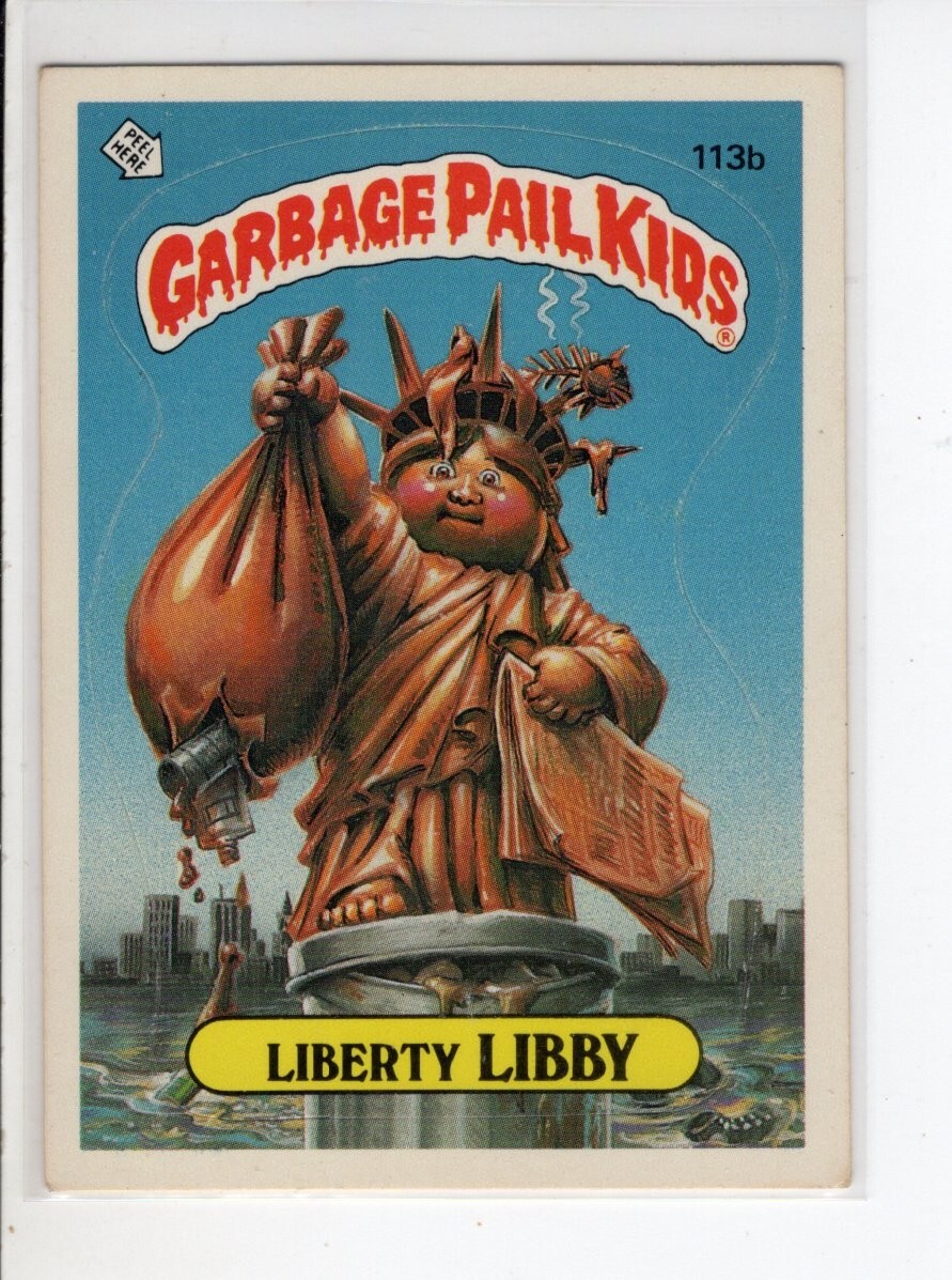 Vintage GPK Liberty Libby Barber Topps Garbage Pail Kids Series 3 #113B Card