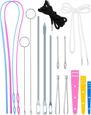 Drawstring Threader Tool Set - Loop Turner Sewing Tool for Easy Hoodie, Jacket, 