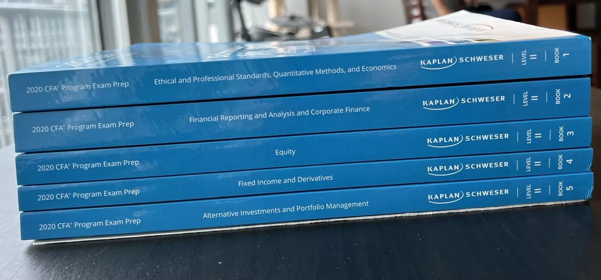 2020/2021 CFA Level 2 Kaplan Schweser Notes - Full Set + Quick Sheet Used