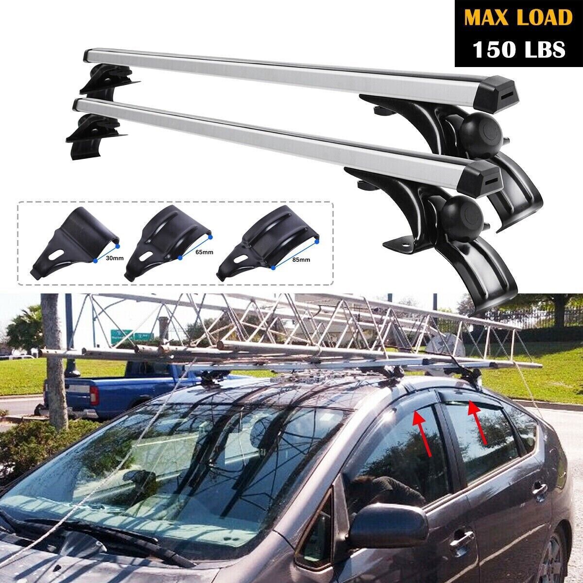 48-Inch Universal Roof Rack Cargo Carrier Cross Bars for Chevrolet Malibu Sedan