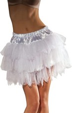 White Tutu w/ white satin