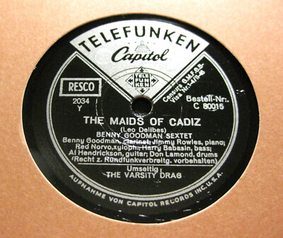 BENNY GOODMAN SEXTET The Maids Of Cadiz / The Varsity Dtag TELEFUNKEN (946)