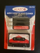Alazco Audio Cassette Head Cleaner. Used, 2 1/2 solution bottles inc