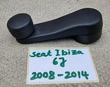 SEAT IBIZA 6J DOOR INNER MANUAL WINDOW GLASS WINDER CRANK HANDLE 6Q0837581A 08  