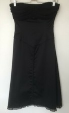Strapless Dress Black Size 10 Evening Party A-line Flared