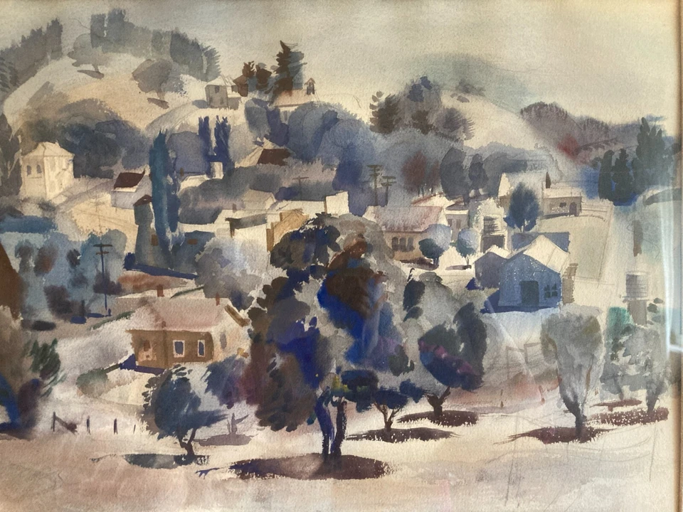 Acuarela Rex Brandt Original 20,5 x 15 pulgadas. Foto 2 de 2