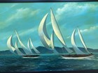 Marine painting, original O/C by Scott Duncan, framed. — photo 2