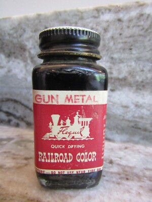 FLOQUIL RAILROAD COLORS MODEL PAINT - 1oz 1 OUNCE - GUN METAL