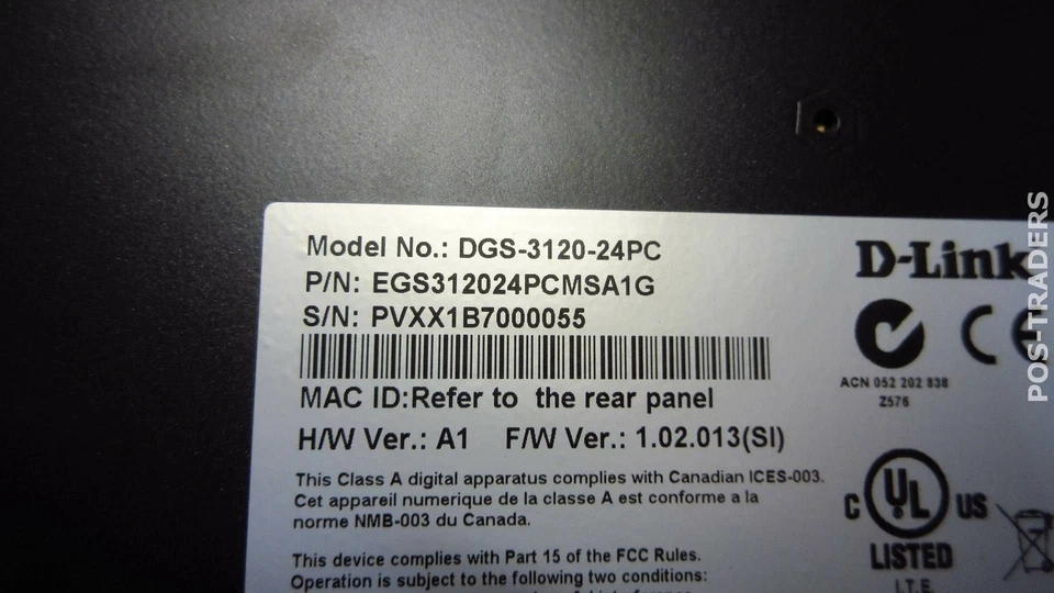 D-Link DGS-3120-24PC 24-Port Managed Gigabit Stackable L2 PoE Switch 4x SFP - Image 4 of 4