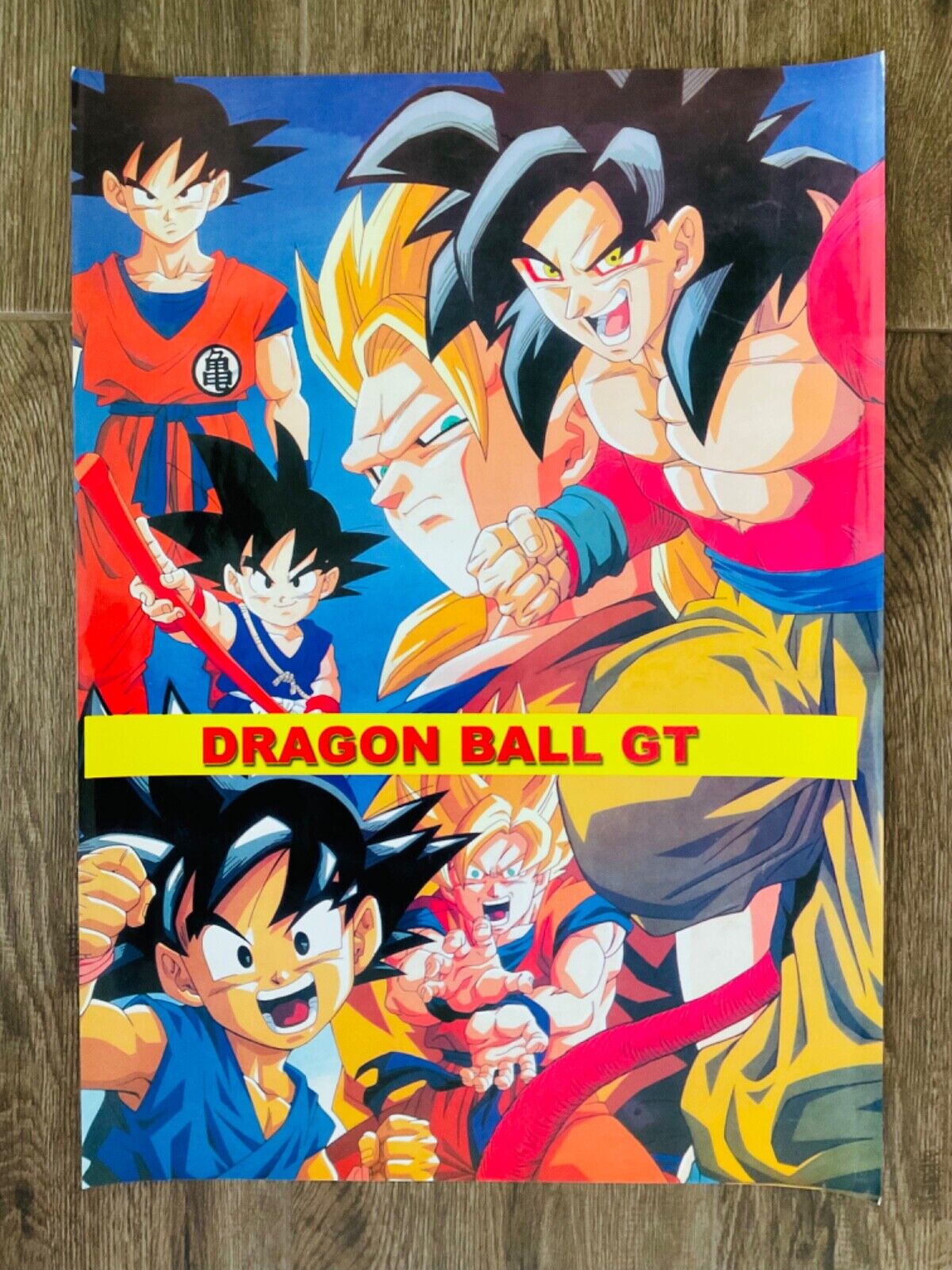 Poster Adesivo Anime Dragon Ball Z Goku Gohan Goten - Cogumelo