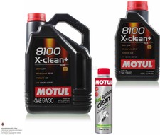 6 Litre MOTUL 8100 X-Clean +5W-30 Huile moteur 300ml Fuel Système Clean 11269353