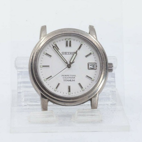 SEIKO PERPETUAL CALENDAR TITANIUM 8F32-00A0 FOR PARTS OR REPAIR WATCH JAPAN  | eBay
