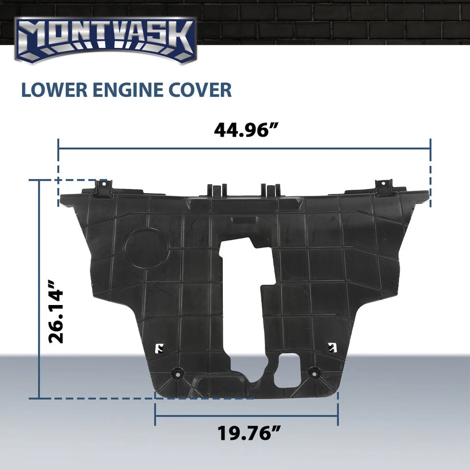 Protector contra salpicaduras bajo cubierta del motor apto para Jeep Renegade Fiat 500X 2015-2018 Foto 3 de 4