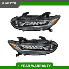 Headlights Assembly Left&Right Side For Honda Accord 2018-2021 Sedan 4Dr LED DRL