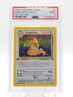 DRAGONITE 1999 POKEMON FOSSIL 1ST EDITION HOLO #4/62 PSA 9 Q0895